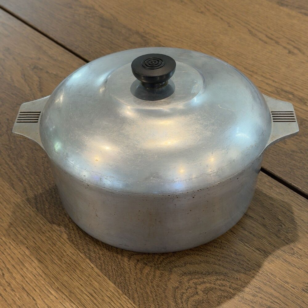 Vintage Magnalite 4248 Dutch Oven 5 Qt 4.7L Cast Aluminum Pot Roaster W/Lid USA
